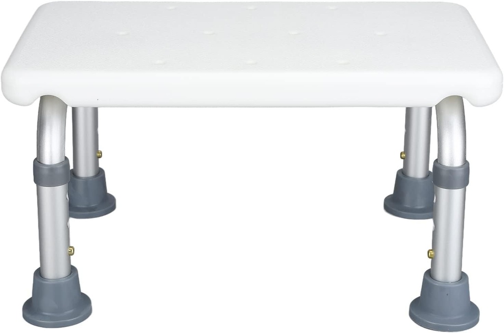 Bath Stool Shower Seat Non-Slip Shower Chair Adjustable Height Bathtub Bench for Elderly Disabled, Secure Bathing Solution