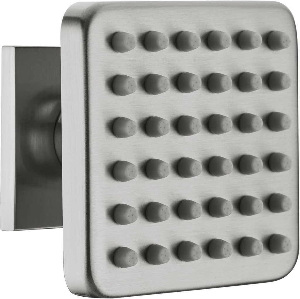 3 inch Big Stainless Steel Body Spray Shower Jet - High Pressure Massage Side Sprayer Spa System Shower Set Adjustable Wall Mounted, Square Brushed Nickel Finish