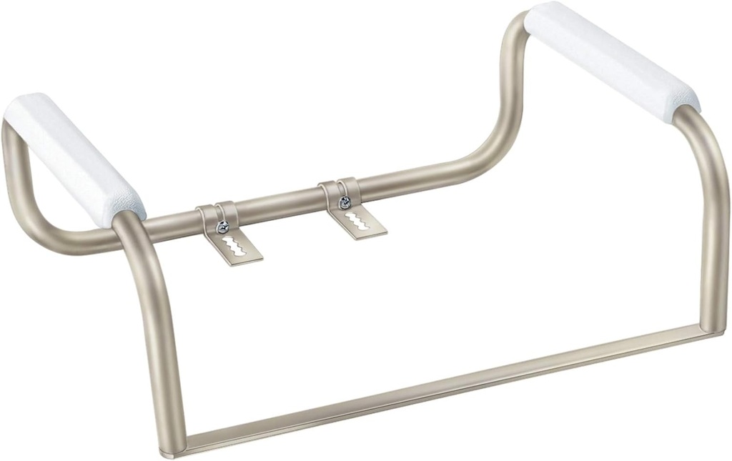 Moen DN7015SN Bath Safety Furniture Home Care 23.25-Inch Toilet Safety Bar Rails, Satin Nickel