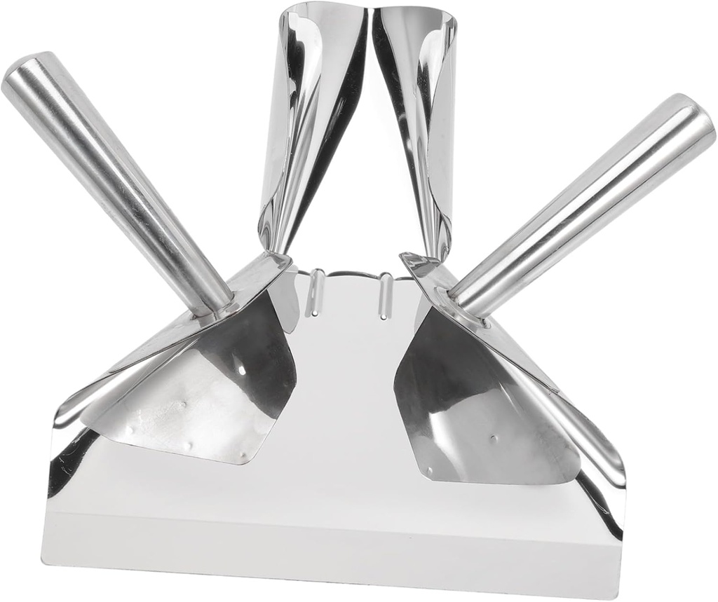 French Fry Scoop Popcorn Scooper Food Shovel Stainless Steel Double Handles