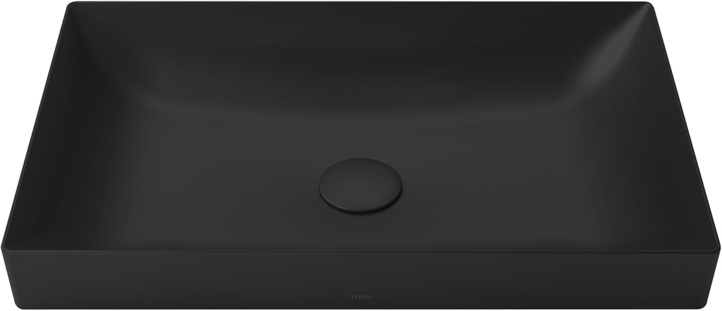 TOTO® Kiwami® Rectangular 23" Vessel Bathroom Sink, Matte Black - LT476#MBL