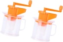VALICLUD 2PCS Manual Soybean Milk Juicer Food Grade Hand Squeezer for Fruits Vegetables Multipurpose Easy Clean Lightweight DIY Multifunctional Juice Maker