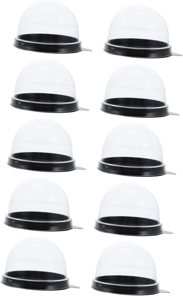 Unomor 100pcs Moon Cake Blister Boxes Food-grade -yolk Puff Holders Transparent Dessert Packaging for Festivals Easy to Carry Bakery Containers