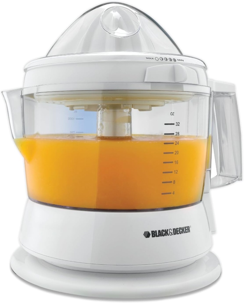 BLACK+DECKER CJ630 32-Ounce Electric Citrus Juicer, White