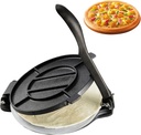 Happybuy 8-Inch Tortilla Press, Heavy Duty Cast Iron Roti Maker, Pre-Seasoned Tortilladora, with 100 Pcs Parchment Paper, Dough Press for Flour Tortillas and Tawa – Silver