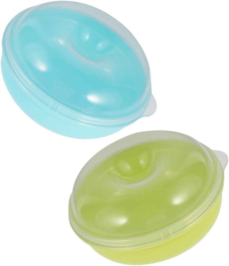 Garneck 2pcs Doughnut Container Bread Box for Kitchen Countertop Food Storage Organization Bins Lids