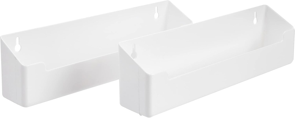 Knape & Vogt PSF11SH-2-W Polymer Sink Front Tray with Hinges Cabinet Organizer, 3 by 11 by 2-Inch