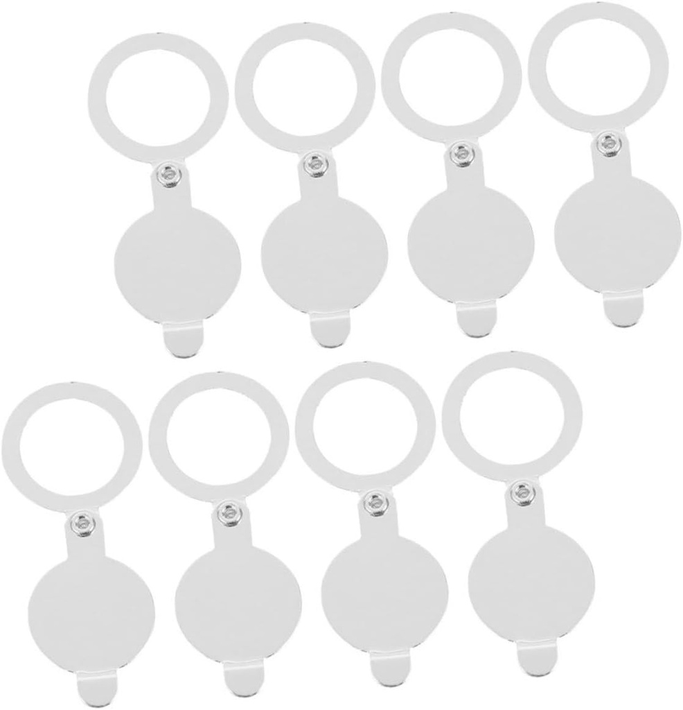 STOBOK 8pcs Peephole Cover for Apartment Door Privacy Protector Plate Easy Installation Door Viewer Cover Blocks Outside View Debris