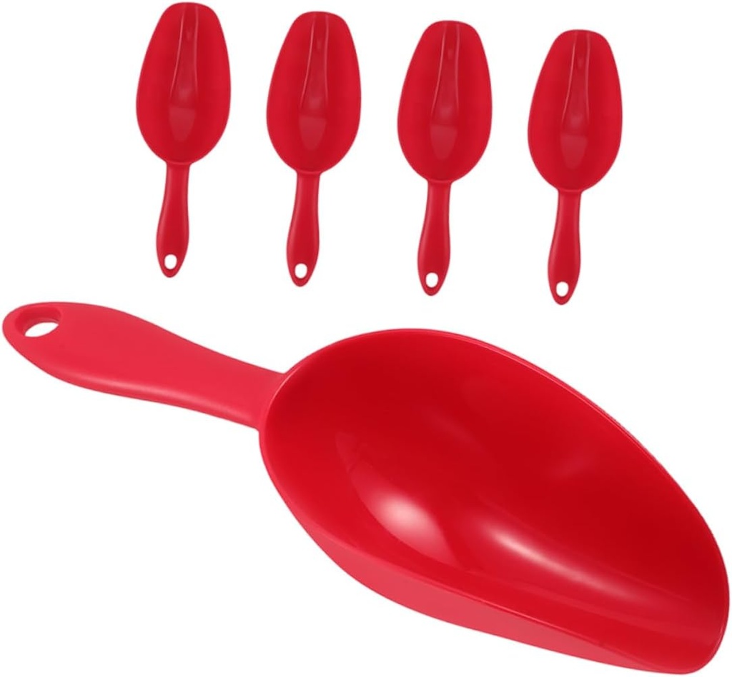 5pcs Grain Shovel Versatile Mini Serving Scoop for Home Utility Snack Protein Powder Dessert Bar Easy Cleaning