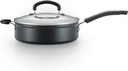 T-fal Advanced Nonstick Jumbo Cooker 5 Quart Oven Safe 350F Cookware, Pots and Pans, Dishwasher Safe Black