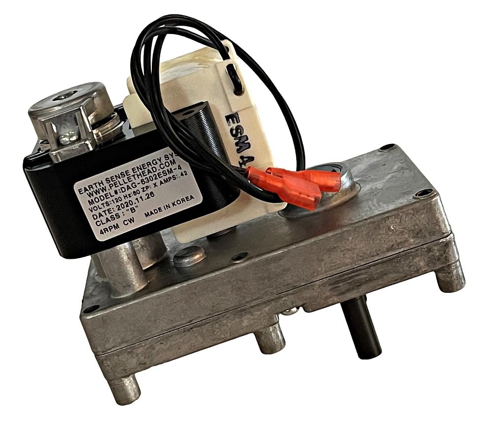 Replacement for Harman Accentra Insert Pellet Stove 4 RPM CW Auger Feed Motor, 3-20-60906