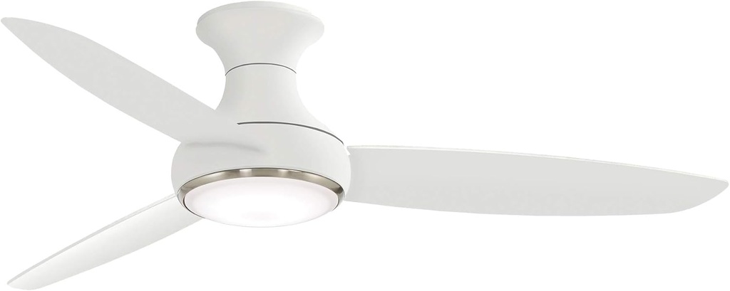 Minka-Aire F467L-WH Concept III 54" Hugger with LED Lights, White