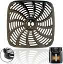 8QT Square Air Fryer Crisper Plate for Gourmia GAF824 Air Fryers, Premium Nonstick Air Fryer Grill Plate Pan Rack Tray Insert Grate Grid Shelf for Gourmia 8QT Air Fryers, Dishwasher Safe