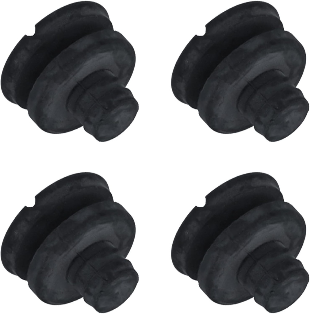 39928 4pc Food Processor Black Feet compatible with Robot Coupe R100, R101, R301, R2