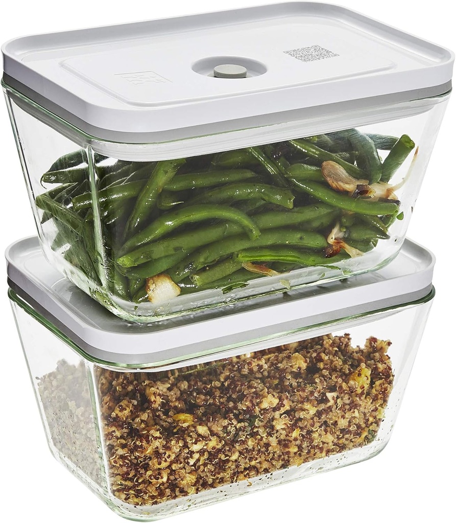 ZWILLING Fresh & Save 2-pc Glass Airtight Food Storage Container, Meal Prep Container - Large