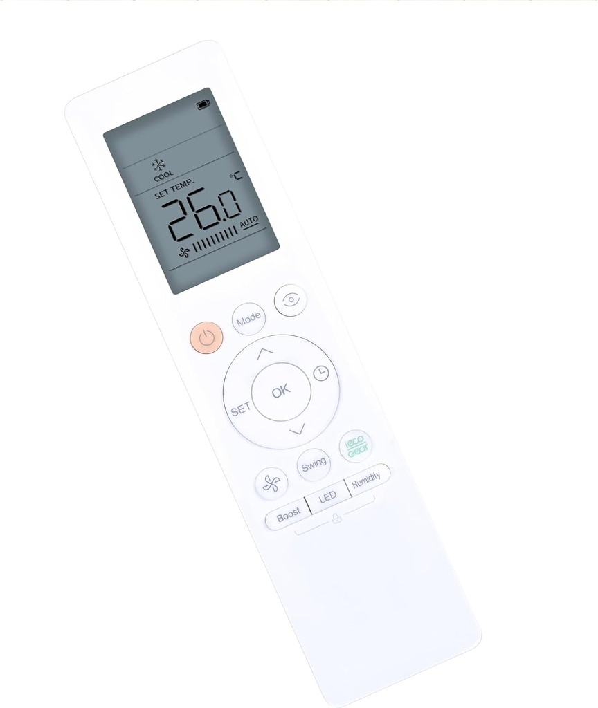 RG10L1(2HS)/BGEF Remote Control Replacement fit for Midea Room Windows Air Conditioner RG10L(2HS)/BGEFU1 RG10L1(2HS)/BGEF RG10