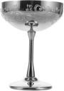 Alipis Stainless Steel Footed Goblet Floral Pattern Ice Cream Dessert Cup for Parties Elegant Beverage Holder and Easy to Clean Drinkware