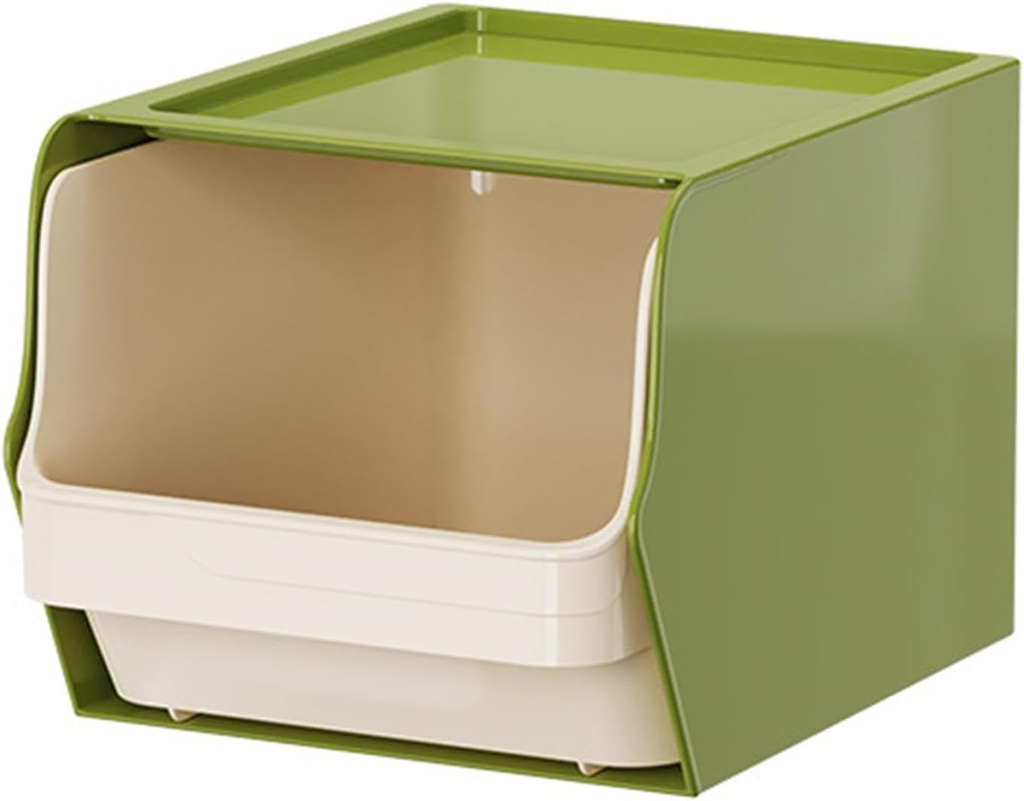 Coffee Pod Holder Tabletop Storage Case Utility Container Space Saving Display Box Teabag Shelf for Office Home Milk, green