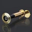 Peephole Fine Thread Design Door Viewer with Anti-Peeping Back Cover,Peephole Wide Angle for Villa House Office Apartment Home Security (Color : Gold)