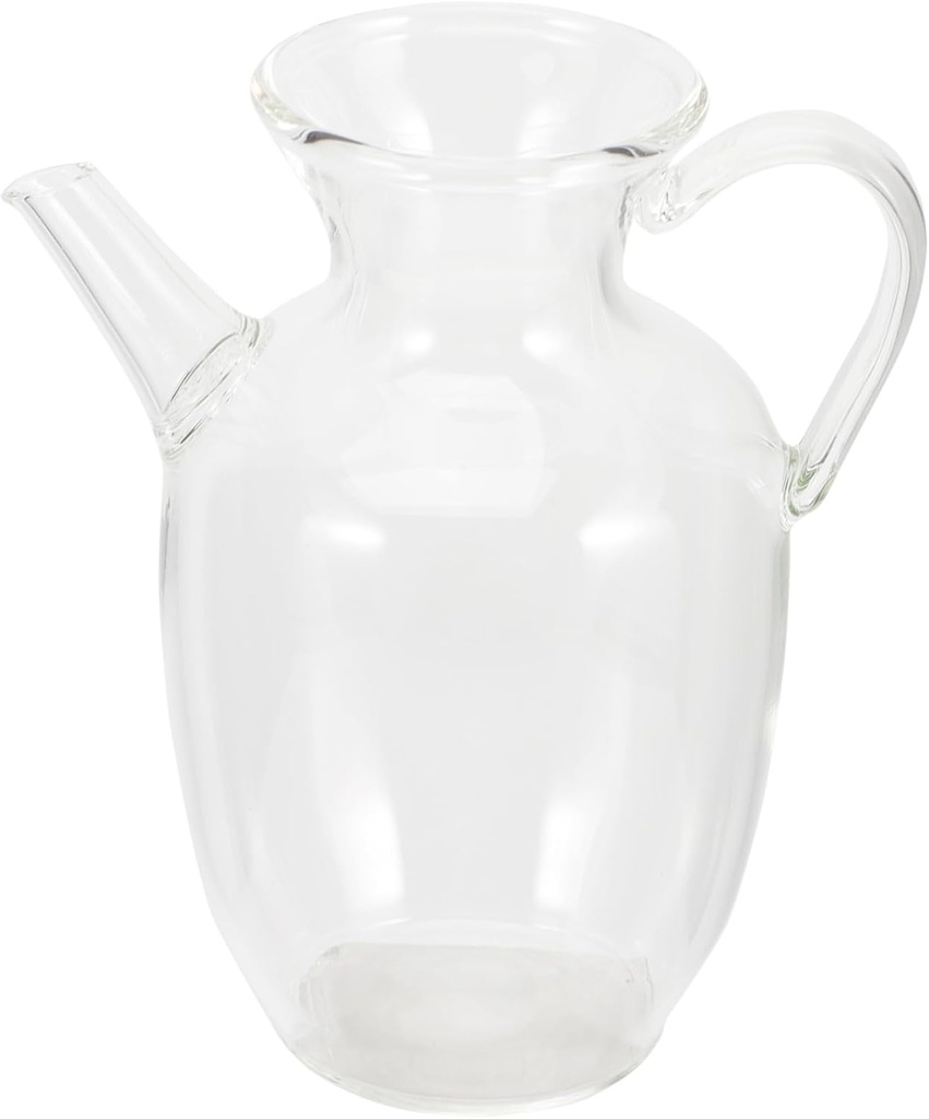Glass Milk Pitcher Kitchen Essential for Water Milk Tea Portable Water Pitcher Lid