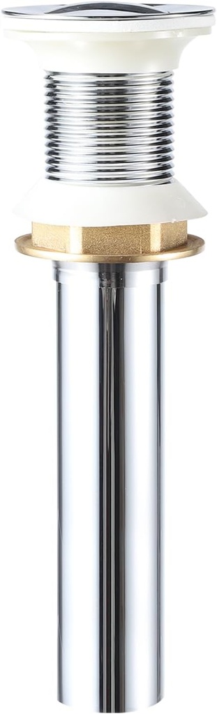 Sink Drain for Bathroom Pop-up Drain with Detachable Basket Stopper Anti-Explosion and Anti-Clogging Drain Strainer Sink Drain Assembly (Spillway Hole)