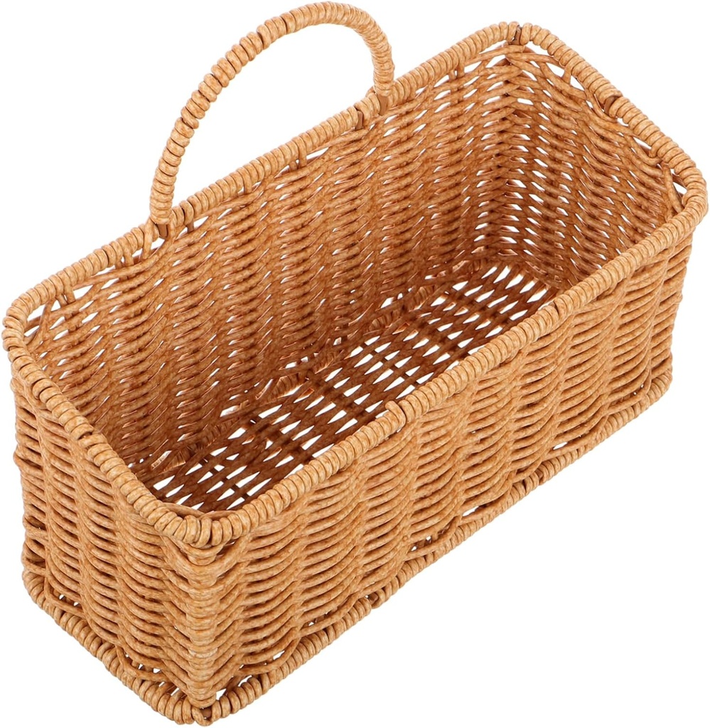 Hanging Wicker Storage Basket Rattan Hanging Basket for Kitchen Hand Woven Fruit Door Wall Decor