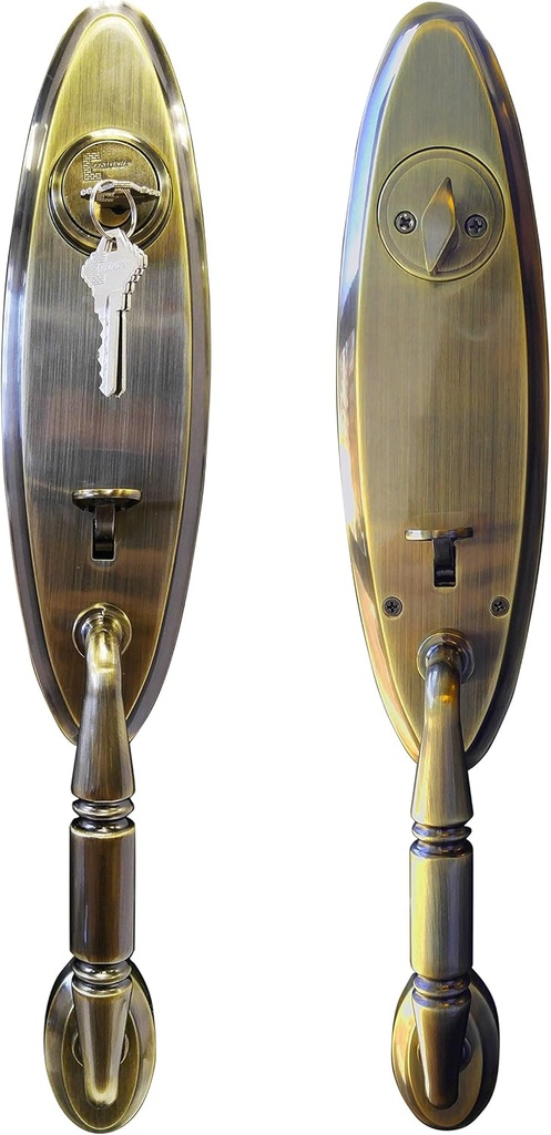 "LEX" Elite Hand Set Door Lock Lever,Antique Bronze Finish, Door Lock Lever