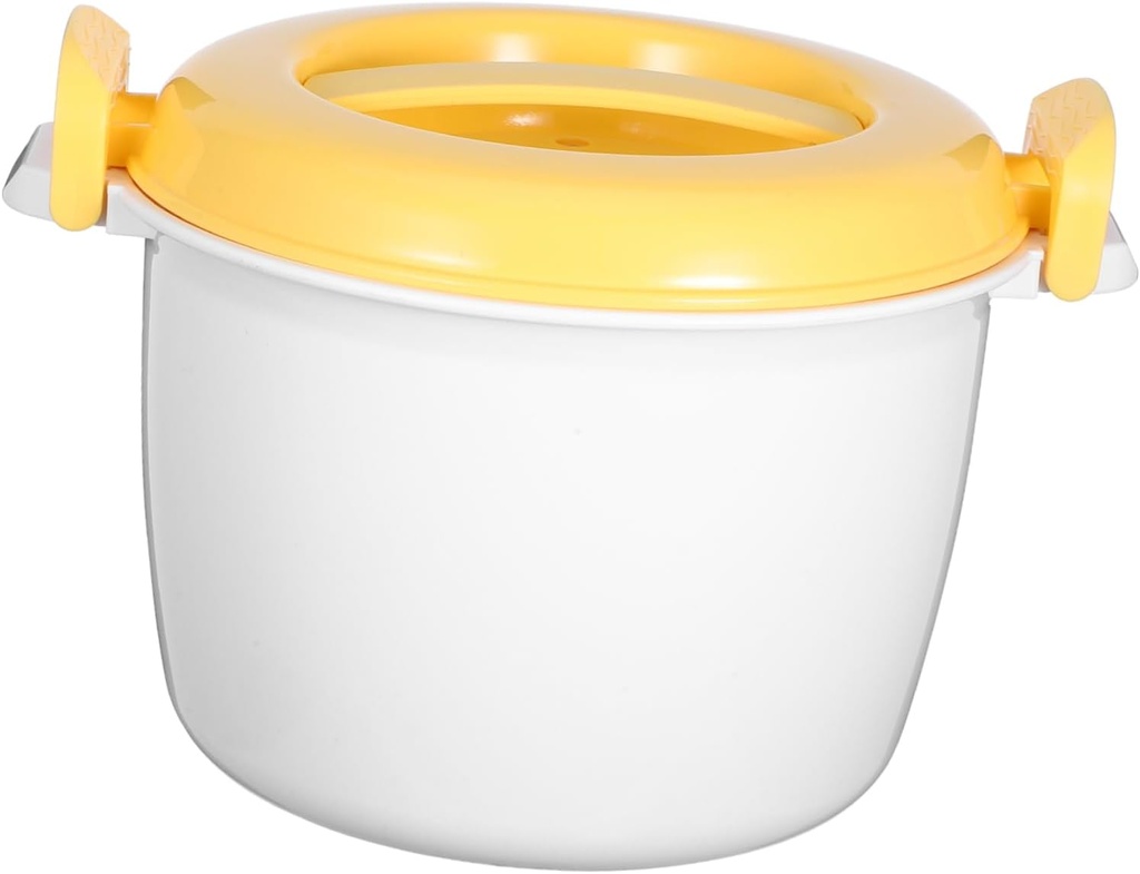 STOBAZA Microwave Rice Cooker Multi-functional Food Container for Pasta and Vegetable Cooking High Temperature Resistant Compact for Home Use