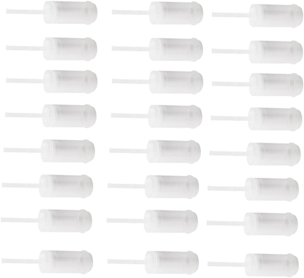 24pcs Cake Holders Push Cake Molder Food-grade Plastic Push Pops Lids for Decoration for and Storage