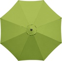 10Feet Patio Umbrella Replacement Canopy, For 8 Ribs,Market and Table Umbrella Top,Universal Strong and Thick Umbrella Canopy,UV Protection,Canopy Only. (Sage Green)