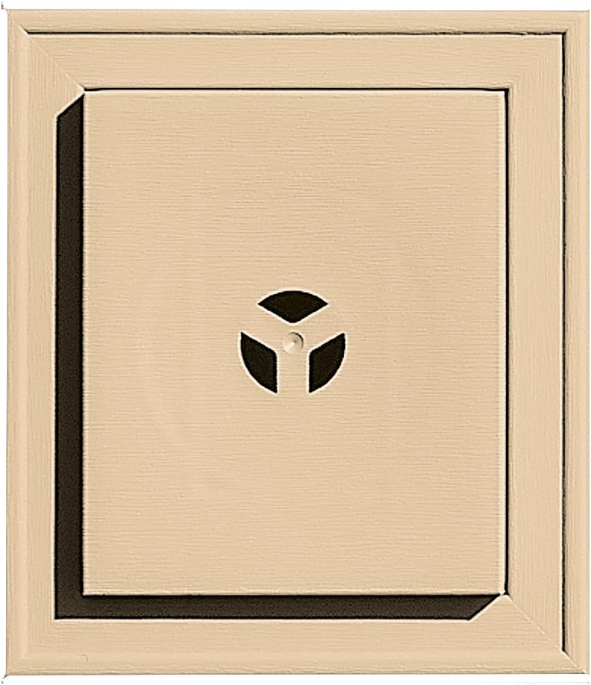 Builders Edge 130110002045 Squared Mounting Block 045, Sandstone Maple