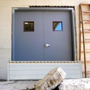 Basement Flood Prevention Barriers For Home Doors Outdoors, Tall 2.6FT Aluminum Baffle Fence Panels/ Reusable Flood Water Diverter Wall Temporary Dams for Street Front Door Entrance Flooding(W 3.1FT/0