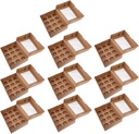 GANAZONO 10pcs Clear Window Cupcake Boxes Sturdy Paper Muffin Holders for Bakery Home Use Lightweight Portable Pastry Containers for Various Occasions