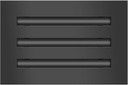 BUILDMART - 10x6 Modern AC Vent Cover - Decorative Black Air Vent - Standard Linear Slot Diffuser - Register Grille for Ceiling, Walls & Floors - Texas Buildmart