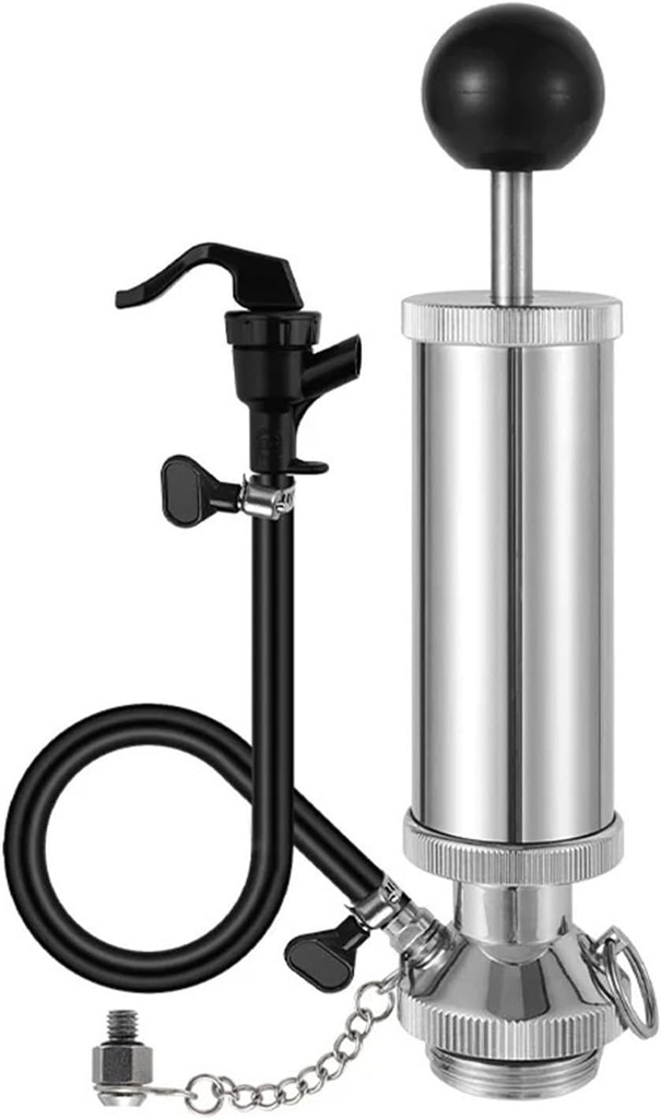 Home Brewing 4Inch Mini Keg Pump & Picnic Tap Beer Keg Tap Party Pump Hand Air Pump for Beer Dispenser 2L/4L/5L Mini Keg Growler Brewing Accessories