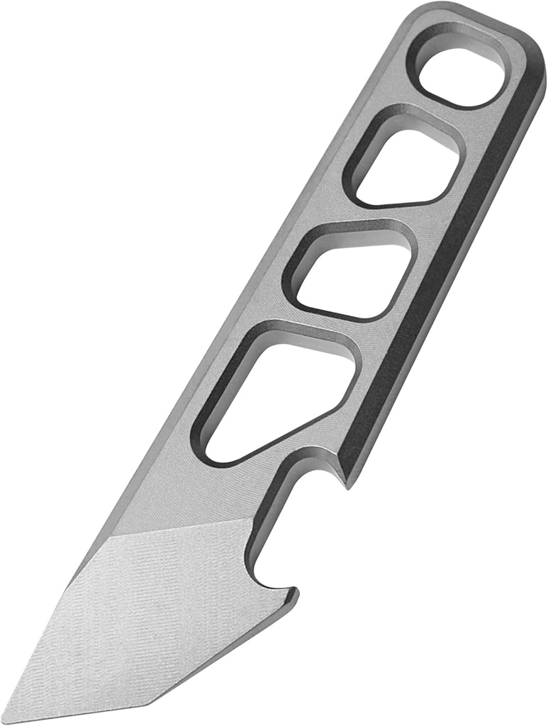 WARHERO Titanium EDC Tools Pry Bar with Bottle Opener Pocket Keychain Multi Tool Mini Crowbar