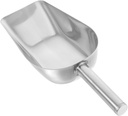 Extra Thick Stainless Steel Food Scoop Large Metal Utility Scoop for Flour Coffee Beans Ice Cubes and Dried Foods Kitchen Measuring Tool for Serving and Baking