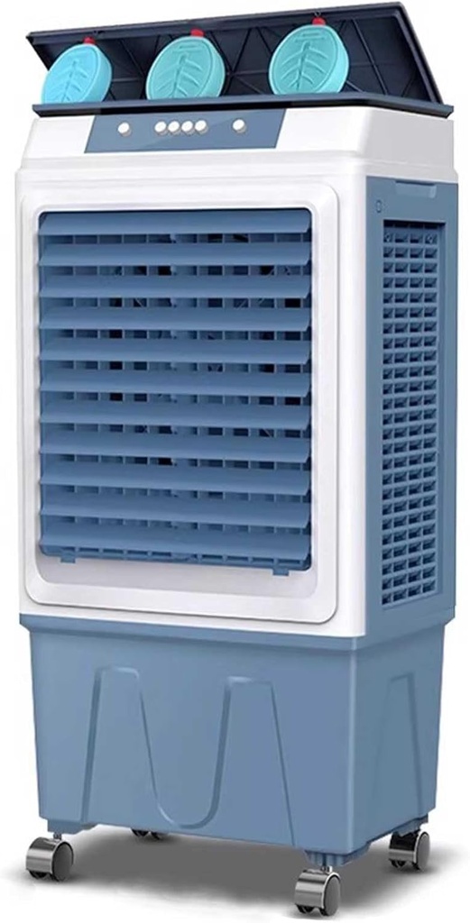 Swamp Cooler, Evaporative Air Cooler with 60L/13bal Tank & 3 Ice Packs 120°Oscillation For Warehouse, Factory, Restaurant