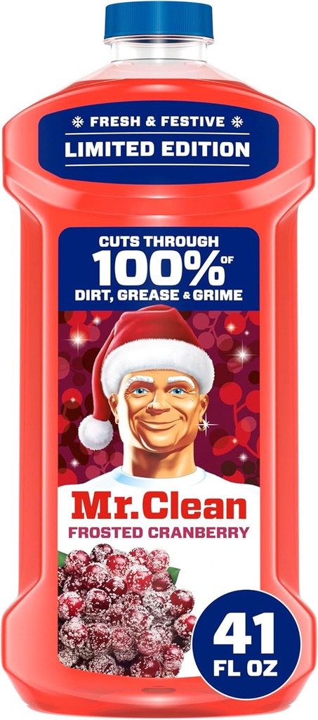 Mr. Clean All Purpose Cleaner, Cleaning Liquid, Frosted Cranberry, 41oz