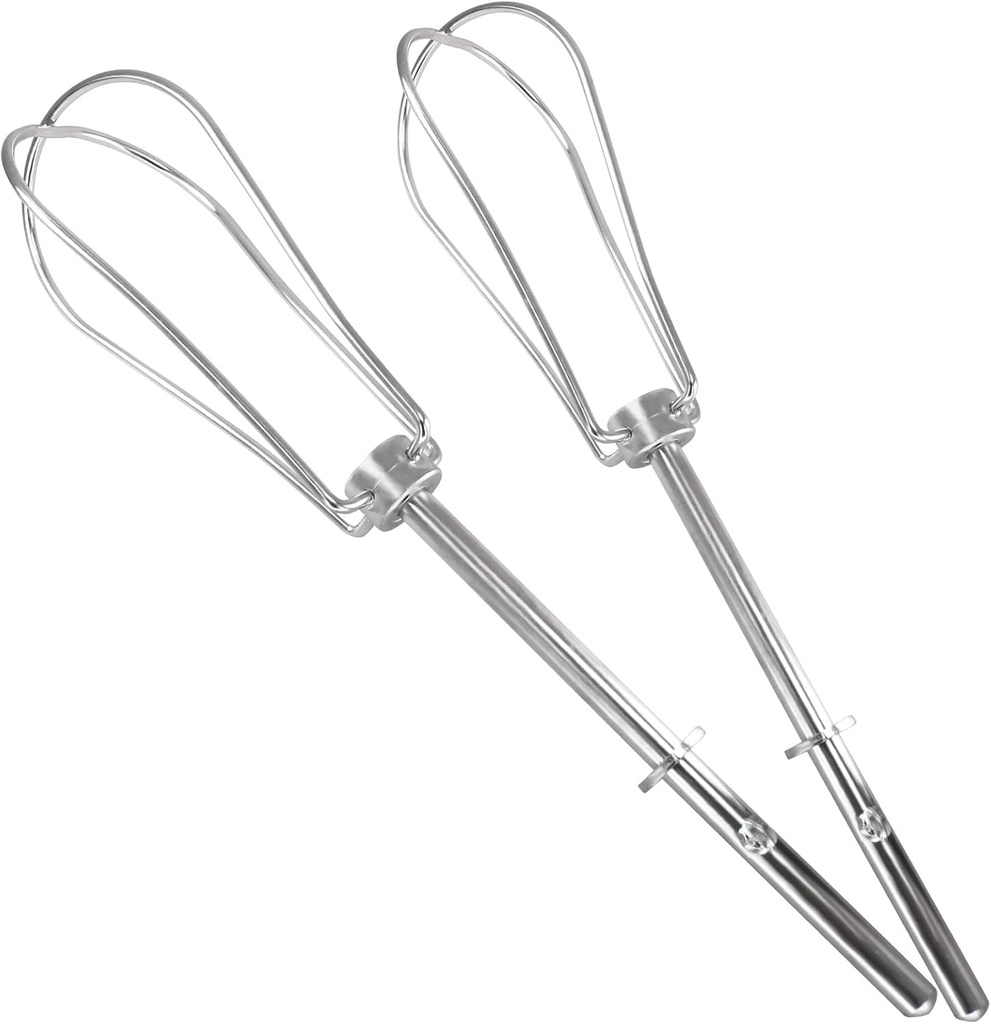 W10490648 Hand Mixer Turbo Beaters for Mixer Aid For Smoothies, Blending Soups, Shakes, Egg Whites, Replaces KHM512 KHM2B KHM9PWH5 AP5644233 W10240913 PS4082859（2 PCS）