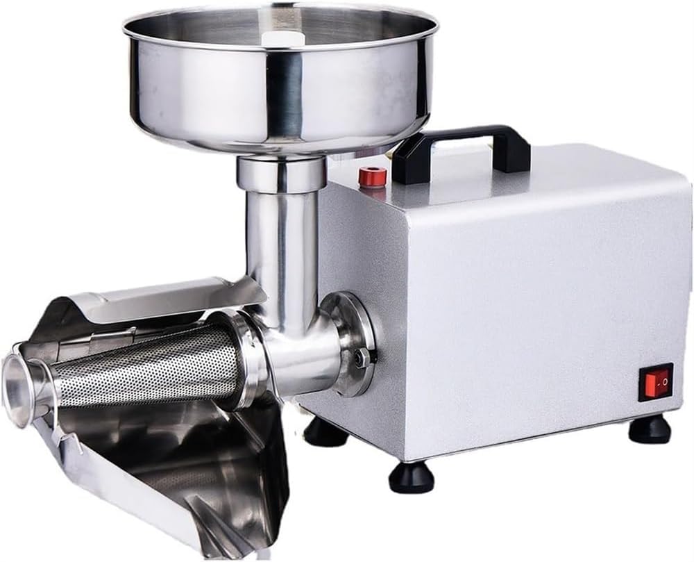 Commercial Tomato Strainer Machine, Stainless Steel Food Strainer and Sauce Maker, Electric Fruit Press Squeezer Jam Machine, for Canning Tomato Purees, Sauces and More