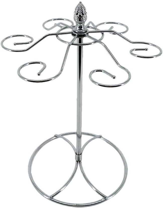 Cabilock 1pc Creative Hanging Goblet Rack Silver Wine Glass Holder for Restaurant Construction Stylish Stemware Organizer for Kitchen and Bar
