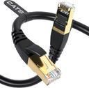 DbillionDa Cat8 Ethernet Cable, Outdoor&Indoor, 6FT Heavy Duty High Speed 26AWG, 2000Mhz with Gold Plated RJ45 Connector, Weatherproof F/FTP UV Resistant for Router, Modem, PC, Gaming