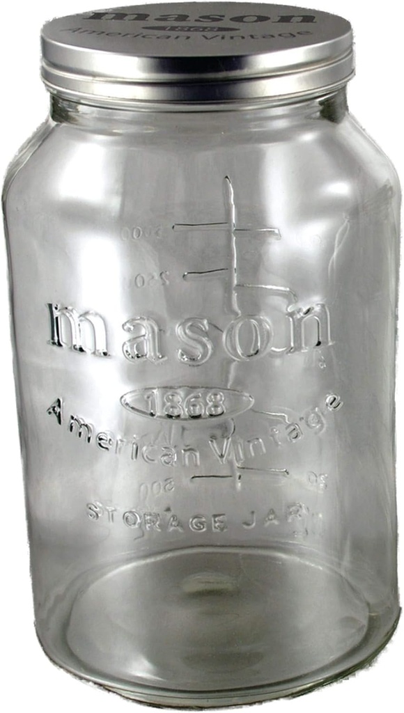 Grant Howard 52087 Mason Embossed Cookie Jar, 110 oz.