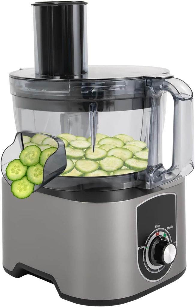 3 in 1 Vegetable Chopper Dicing Machine,600W Electric Food Processors for Restaurants, Canteens, Fruit Shops,Grey