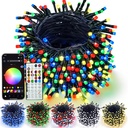 YIQU Smart Color Changing Christmas Lights, 66 FT 200 LED RGB String Lights with Remote App Control and Timer, Music Sync Multiple Modes Twinkle Mini Light Waterproof Indoor Outdoor