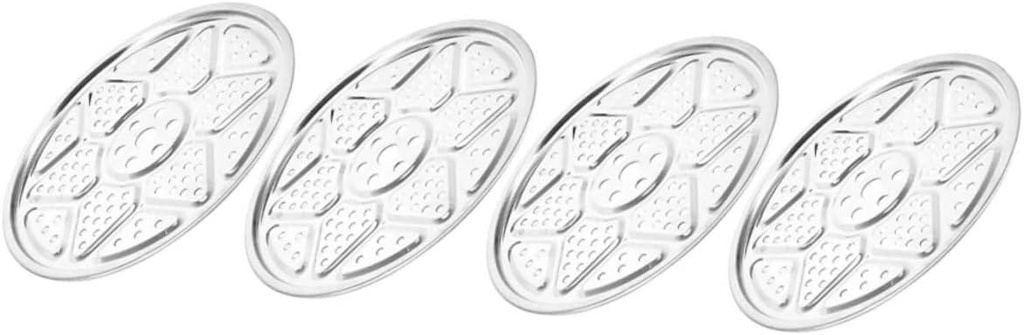 ABOOFAN 4pcs Stainless Steel Steaming Rack Tray Diameter Food Steamer Trays for Cooking Easy to Clean Kitchen Tools for Home and Restaurant Use