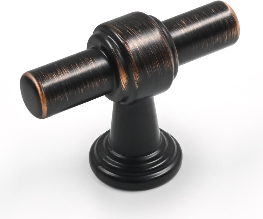 10 Pack 1"(25mm) Oil Rubbed Bronze Cabinet Knobs for Cabinets and Drawers Kitchen Cabinet Hardware Dresser Knobs CK0081