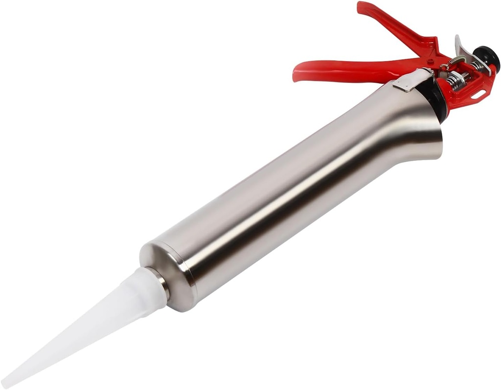 Mortar Grout Gun, Stainless steel Hand Caulking Gun, Cement Brick Caulk Dripless Mortar Caulking Gun, Grout Mortar Sprayer Point Grouting Hand Tool Kit for Tile Joint Filling, Wall Tiles