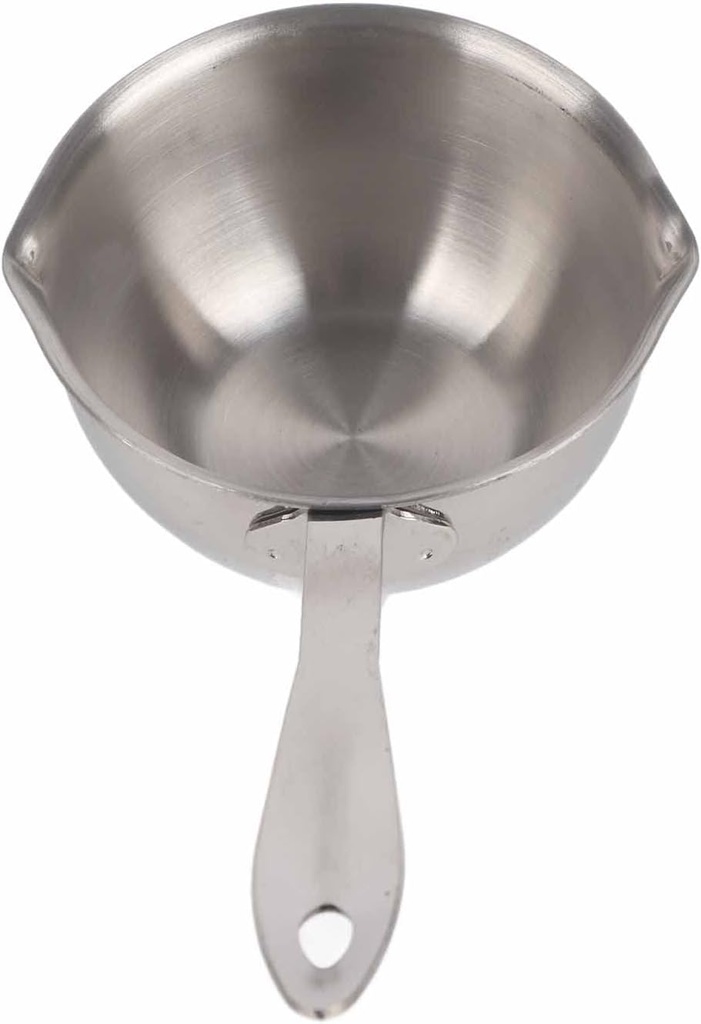 Butter Warmer Pot,Butter Warmer Pot, All in One Flat Induction Bottom Steel Pan Heating Saucepan Stainless Mini Hot Milk Small 150ML Soup Sauce with Handle for Making Syrups (150ML)